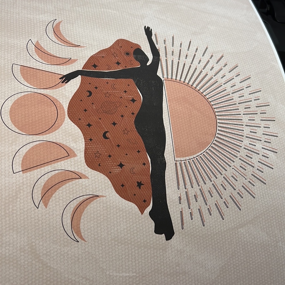 Wall Art Bohemian Woman Silhouette Celestial Print Poater Unframed - Picture 7 of 16